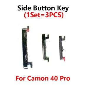 호환 테크노 카몬 40 프로 프리미어 전원 버튼 켜기/끄기 볼륨 조절 위아래 측면 키