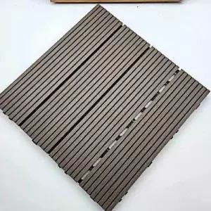다크브라운 조립식 데크타일 우드st 베란다 바닥재 WED0B5E