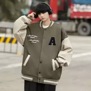 [골드스마일]남성 바시티 야구 점퍼 캐주얼 자켓 레터링 디자인