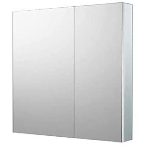 거울 도어가 있는 선로사 알루미늄 욕실 약장, 30인치 27.5인치 캐비닛, 벽걸이형 및 오목한 2도어 약장 정리함 II