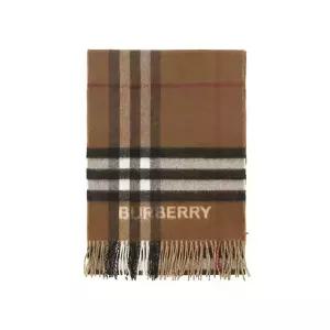 버버리 머플러 8045329 A7026 와이드 체크 캐시미어 프린지 머플러 당일발송