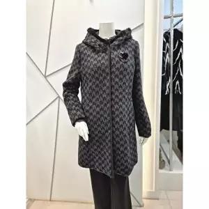 [셀러허브 1]쉐르담 세이브존01 후드 밍크 알파카 코트 CG4-853HC