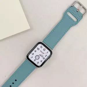 [셀러에이드]밴드 블루 줄 시계줄 워치4스트랩 스트랩 가죽