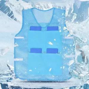 [콩심팥심]여름용 8포켓 조끼 작업 낚시 야외 얼음 쿨링