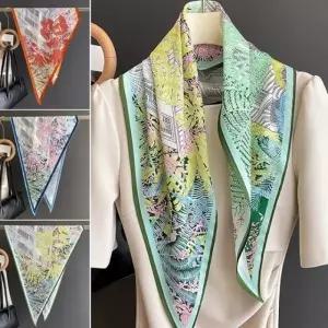 플랜트무늬 여성패션 선물 봄 여름 가을 고급 스카프