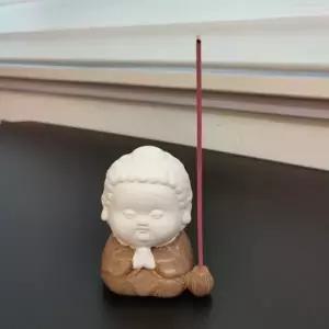 ( )합장 동자승 인센스 향꽂이 공양 선물