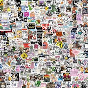 300개의 재미있는 홀로그램 스티커, 방수 비닐 비꼬는 밈 물병 스티커 팩 노트북 하드햇 휴대폰 킨들 저널 스크랩북 범퍼 스케이트보드 수하물, 반복 없음