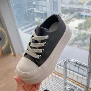 EAMT 여자 플랫 리얼가죽 샤인백 슈즈 겨울 키높이 통굽 폼 캐주얼 단화 YJ4