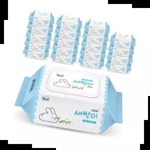 물티슈100매 미래생활 잘풀리는집 새싹이 물티슈 캡형 100매 20팩