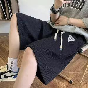 남성용 여름용 와이드핏 5부 캐주얼 반바지 여름팬츠