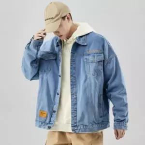 [골드스마일]가을용 남성 워싱 청자켓 데님 재킷 스타일