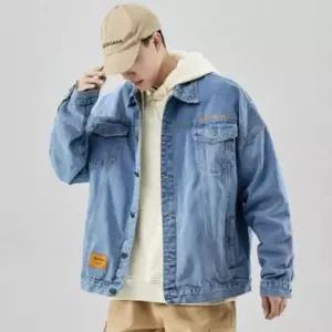 [콩심팥심]가을용 남성 워싱 청자켓 데님 재킷 스타일