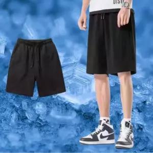 여름용 통기성 남성 운동 메쉬 쿨 스판 반바지 트레이닝 팬츠