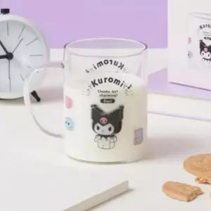 손잡이 유리컵 캐릭터 디자인 쿠로미 텀블러