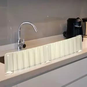 실리콘 접이식 싱크대 물튀김 가림막 청소 가드 방수 커버 물받이 판