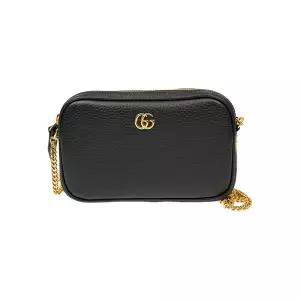 [구찌] 구찌 26SS GG 마몬트 미니 체인 숄더백 블랙 772759 CAO0G 1000