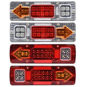 19LED 후면 트럭 테일 라이트 바 트레일러 Caracan 보트 픽업 RV 캠핑카 UTV UTE 밴 회전 신호 역방향 실행