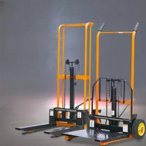 핸드지게차 수동 유압 소형 하역 스태커 리프트 미니 유압리프트 리프팅 장비 자키 적재