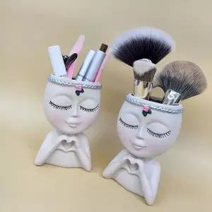 메이크업 브러쉬통 미니 화분 화장대 홈데코