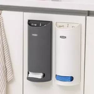 비닐팩 수납통 그레이 정리함 쓰레기봉투 보관함