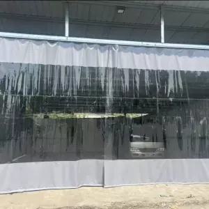 투명방수포 세차장 천막 분리 커튼 바람막이 방풍 비닐