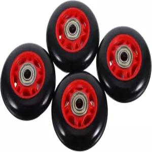 ATSEWPLY 4pcs 피트니스 장비용 플라스틱 롤러 휠 보관 호환 러닝머신 고정식 풀리