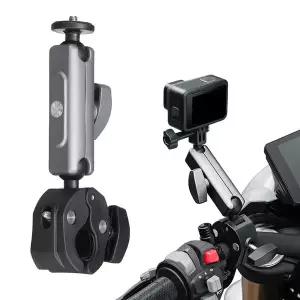 액션캠 자전거 핸들 집게형 거치대 블랙박스 카메라