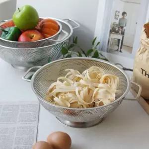 마시피렌체 스텐 원형 채반/바구니/타공/볼/씽크대/물빠짐/찜채반/싱크대/김장/펀칭/건지개/야채/용기/콩