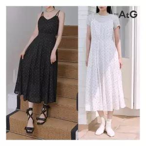 더엣지 TAG가159,800원 뷔스티에 도트 원피스 WZOP3G02 138638