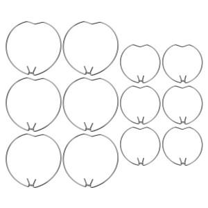 스포트라이트 고정 버클용 헤드라이트 전구 다운라이트 할로겐 램프 링 액세서리 LED 용수스틸 클립 12 개