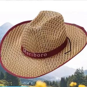 [에이치플러스몰]WL 챙넓은 카우보이 밀집 파나마 페도라 웨스턴 모자