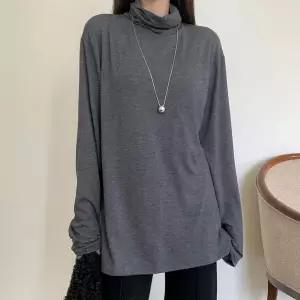 [하프클럽/]여성 기모 롱슬리브 폴라 이너티셔츠