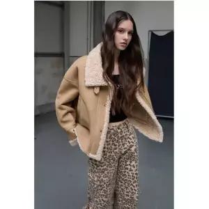 에고이스트 스웨이드 텍스쳐 인조 무스탕자켓 ER4TM501 884009