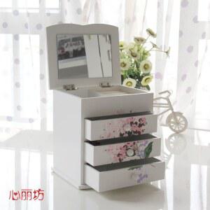좌식화장대 정리함 수납 향수진열대 테이블 화장 엔드 메이크업가방 서랍식 하이
