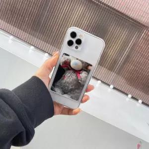 핸드폰 미니 손거울 붙이는 휴대폰 미러 스티커 붙이는거울 휴대폰거울