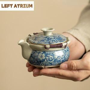 다도세트 부티크 루 가마  찻주전자 세트  꽃무늬 차 베고니아 접시  레트로 예식 및