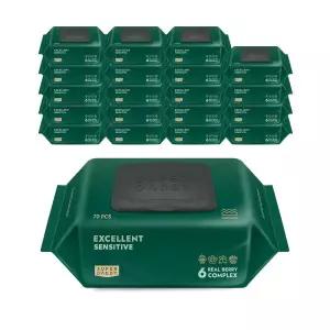 슈퍼대디 엑설런트 센시티브 물티슈 70매 20팩 82g 434787 261453