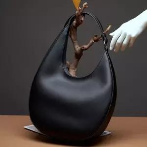 엘럽 여자 숄더백 봄가을 리얼 가죽 미니멀 초승달 가방 원템5