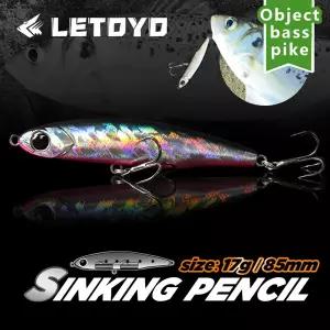 LETOYO 싱킹 연필 루어 3.5g5.4g8.3g12g17g 해안 주조 낚시 유혹 긴 주조 바다 낚시에 대 한 마이크로 인공