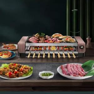 꼬치구이기계 가정용 양꼬치기계 무연 바비큐 회전 그릴