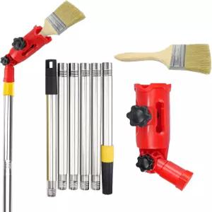 천장 창문 모서리 모서리를 위한 연장 폴 핸드헬드 페인팅 도구가 있는 멀티 앵글 페인트 브러시 익스텐더