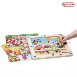 원목자석완구 마이드림월드 (자석교구 자석나라)/도미노/카프라/완구/집중력/인내력/게임/어린이집/쌓기