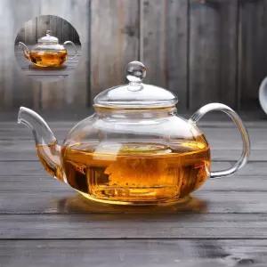 (제스트)로즈마리 유리 주전자 차 내열 용기 티포트 여과