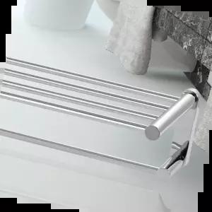 욕실선반 HLBATH 스텐레스 수건걸이 2단 욕실수건 선반 IBA3030