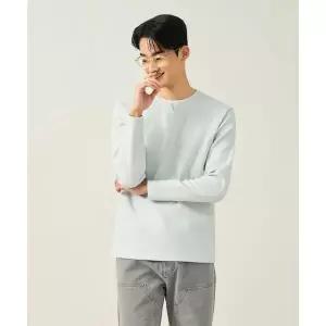 매장정품 빈폴 BEANPOLE MEN 레이어드 라운드 티셔츠 라이트 그린 (BC5241C34L) BC5241C34L 571254