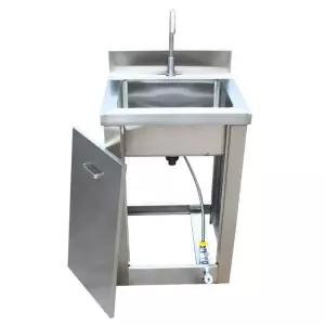 1인용 스크럽스테이션 스테인레스 싱크대 500x420x780 세척대 병원 단발수전