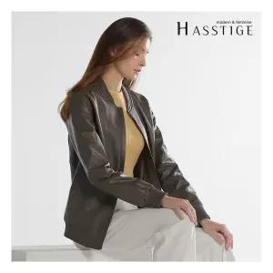 [헤스티지] 스타디움 여성양가죽자켓(395) [런칭 가격 219,000]