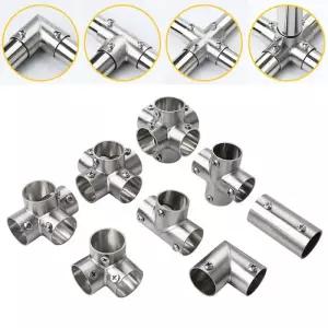 파이프엘보 1개 스틸 원형 파이프 커넥터 스루 연장 조인트 연결 버트