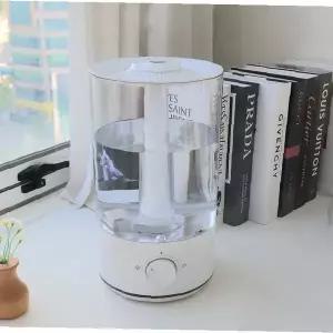 초음파 가습기 대용량 투명 물통 원터치 조작 화이트 디자인 거실 침실 사무실 건조 방지 미스트 분사 자동