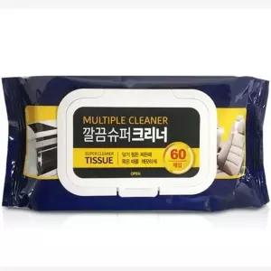 [NS홈쇼핑]깔끔 슈퍼크리너 60매 청소용 물티슈 다목적 세정 티슈[35677846]